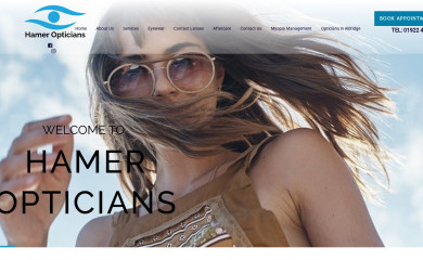 hameropticians.co.uk screenshot