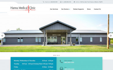 hannamedicalclinic.ca screenshot