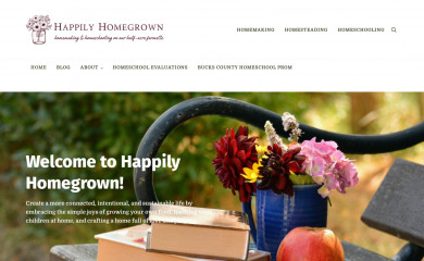 happilyhomegrown.com screenshot
