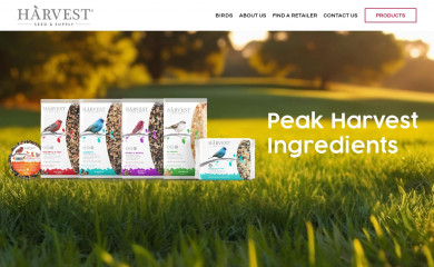 harvestseedandsupply.com screenshot