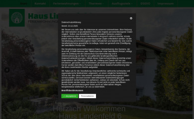 hauslindenfeld.de screenshot