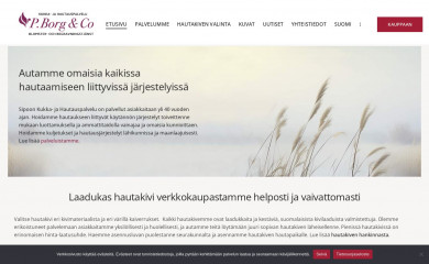 hautaustoimistoporvoo.fi screenshot