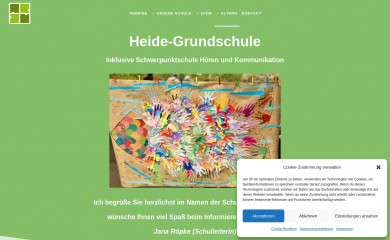 heide-grundschule.de screenshot