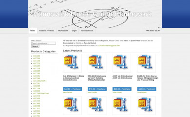 homeworklance.com screenshot