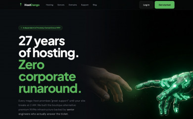 hostdango.com screenshot