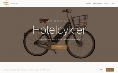 hotelcykler.dk screenshot