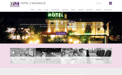 hotelduemagnolie.it screenshot