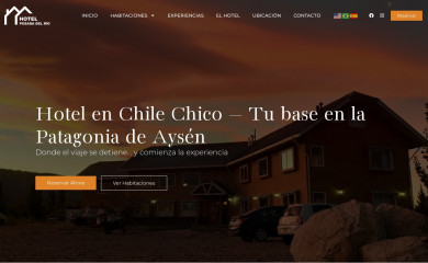 hotelposadadelrio.cl screenshot