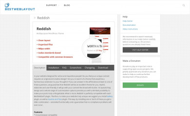 http://bestweblayout.com/products/reddish/ screenshot