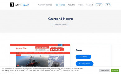 https://adorethemes.com/downloads/current-news/ screenshot