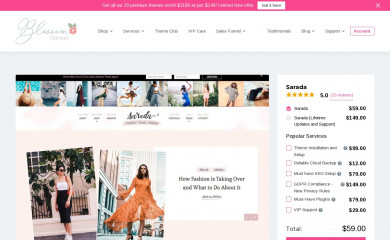 https://blossomthemes.com/wordpress-themes/sarada/ screenshot
