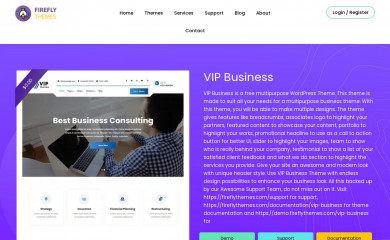 https://fireflythemes.com/themes/vip-business/ screenshot