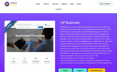 https://fireflythemes.com/themes/vip-business/ screenshot