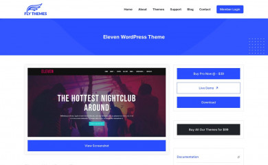 https://flythemes.net/wordpress-themes/eleven-wordpress-theme/ screenshot