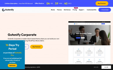 https://gutenify.com/themes/gutenify-corporate screenshot