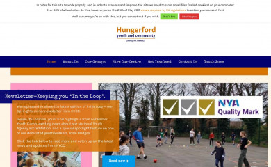 hungerfordyc.org.uk screenshot