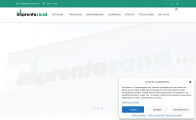 imprentasand.es screenshot