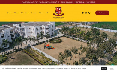 indraheritageschool.com screenshot