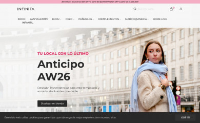 infinitamoda.com.ar screenshot