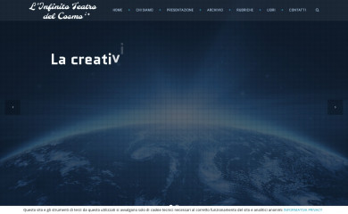 infinitoteatrodelcosmo.it screenshot