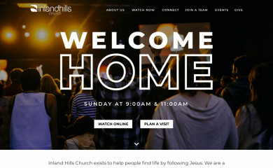 inlandhills.church screenshot