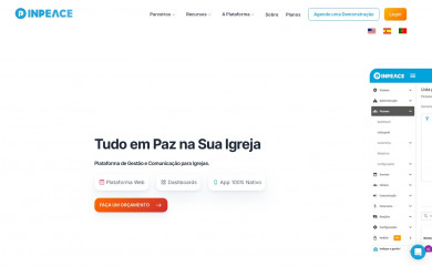 inpeaceapp.com screenshot