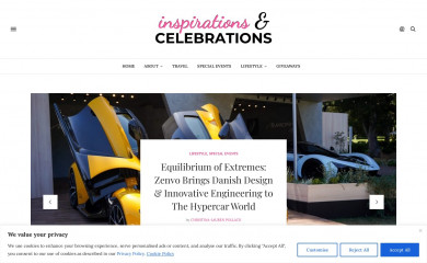 inspirationsandcelebrations.net screenshot
