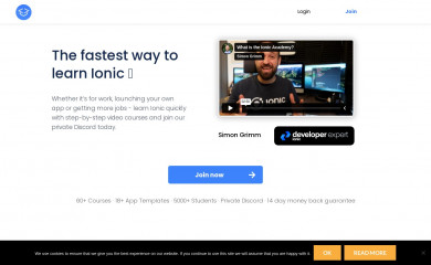 ionicacademy.com screenshot