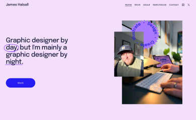 jameshalsalldesign.com screenshot