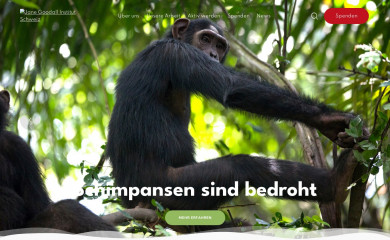 janegoodall.ch screenshot