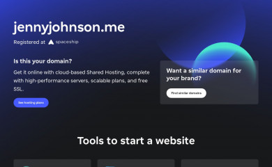 jennyjohnson.me screenshot