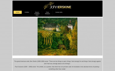 johnerskine.co.uk screenshot