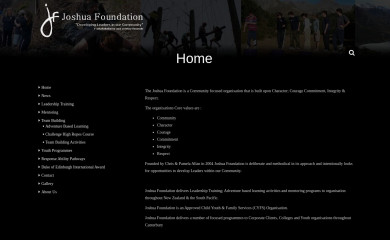 joshuafoundation.co.nz screenshot