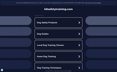 k9safetytraining.com screenshot