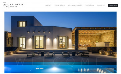 kalafativillas.gr screenshot