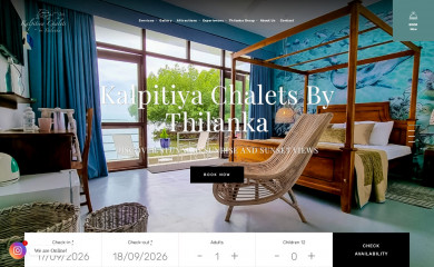 kalpitiyachalets.com screenshot