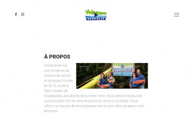 kasakayak.com screenshot