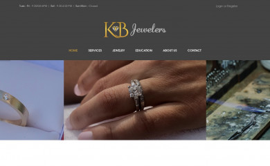 kbjewelersboston.com screenshot