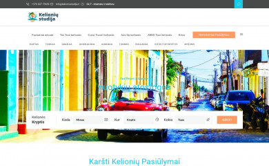 kelioniustudija.lt screenshot