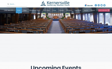 kernersvilleadventist.org screenshot