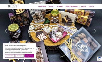 kerven-chocolats.bzh screenshot