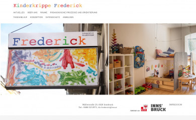 kinderkrippe-frederick.at screenshot
