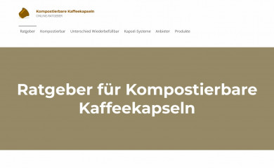 kompostierbare-kaffeekapseln.de screenshot