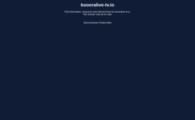 koooralive-tv.io screenshot