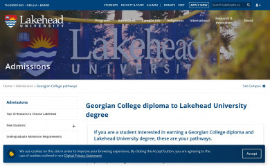 lakeheadgeorgian.ca screenshot