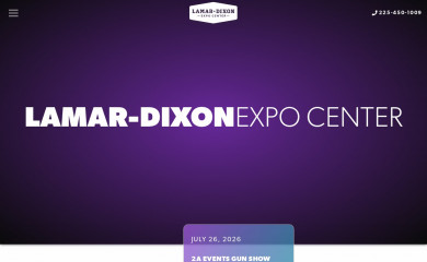 lamardixonexpocenter.com screenshot