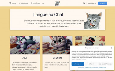 langue-au-chat.fr screenshot