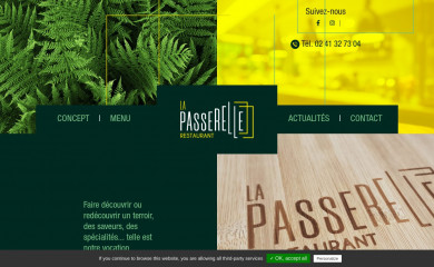 lapasserelle-restaurant.fr screenshot