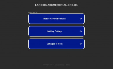 largsclarkmemorial.org.uk screenshot