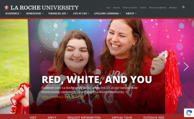 laroche.edu screenshot
